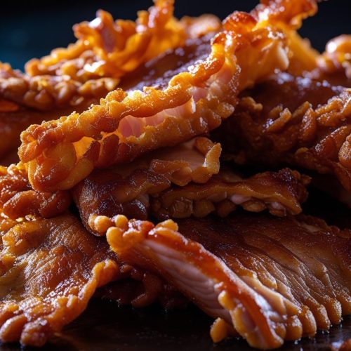 Crispy Pork Ruffle Fat dish